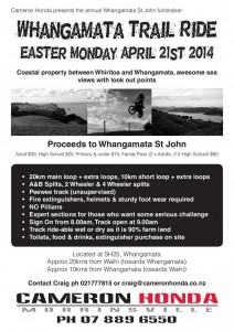 Whangamata Trail Ride St John Fundraiser held on a fanatastic coastal property between Whiritoa and Whangamata